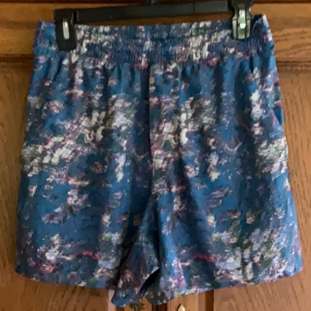 lululemon athletica Blue Patterned Athletic Shorts